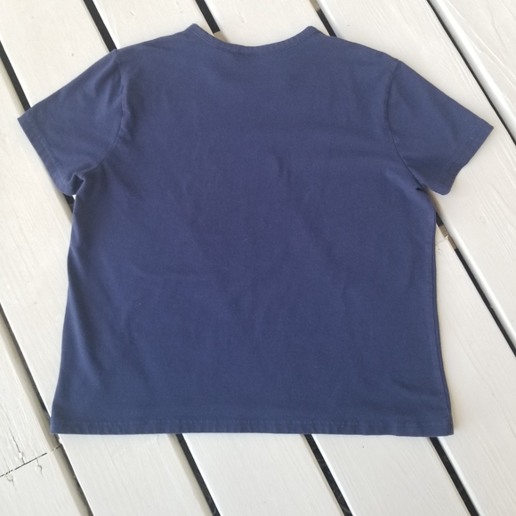 PM navy naughtical shirt with metal rings on neck - Picture 3 of 5